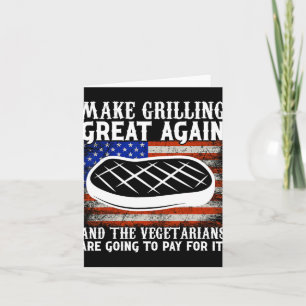 Carte Rendre la grillade grande à nouveau Usa Trump Bbq
