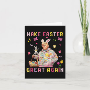 Carte Rendre la Pâques grande à nouveau Trump Funny Bunn