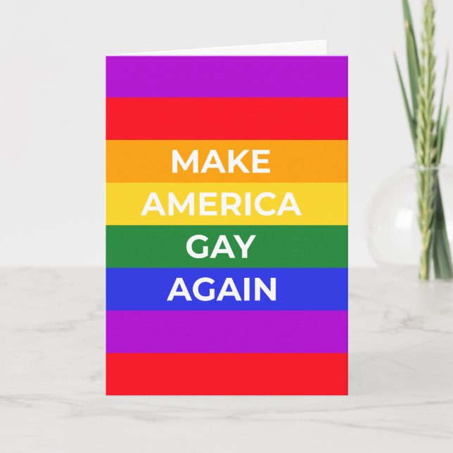 Carte Rendre l'Amérique homosexuelle (Devant)