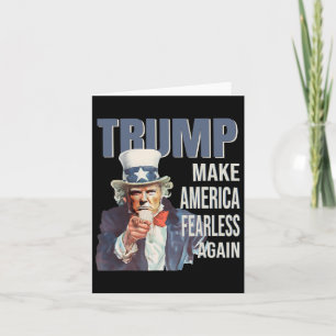 Carte Rendre l'Amérique sans crainte Pro Trump Républica