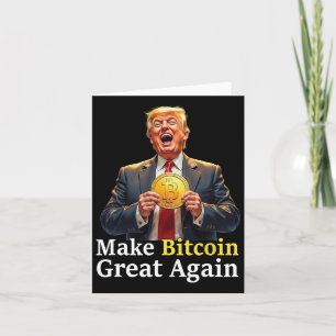 Carte Rendre le Bitcoin grand à nouveau Trump Bitcoin Cr