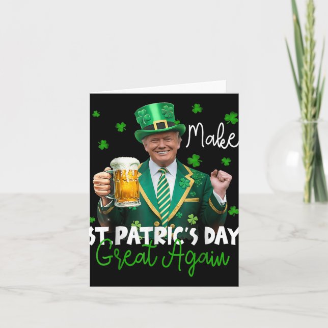 Carte Rendre le Jour de la Saint Patrick grand Shamrock  (Devant)