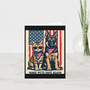Carte Rendre les animaux en sécurité Trump Cats for Trum