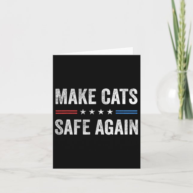 Carte Rendre les chats en sécurité, une nouvelle électio (Devant)