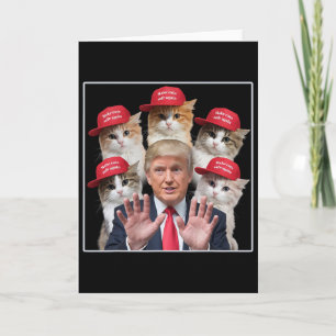 Carte Rendre les chats sûrs à nouveau Trump 2024 Chapeau