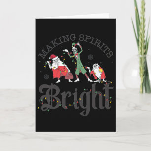 Carte Rendre les esprits lumineux Noël Hanté Fantômes