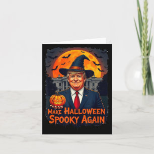 Carte Rendre l'Halloween Éffrayant à nouveau drôle Hallo