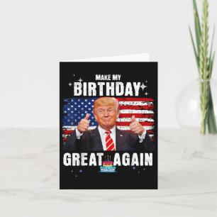 Carte Rendre ma grandeur d'anniversaire, Trump Fan Anniv