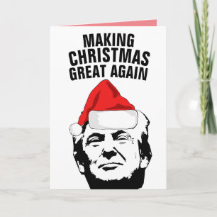 CARTE RENDRE NOËL GRAND À NOUVEAU DONALD TRUMP ACCUEILLA