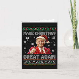 Carte Rendre Noël grand à nouveau Noël Noël amusant Trum