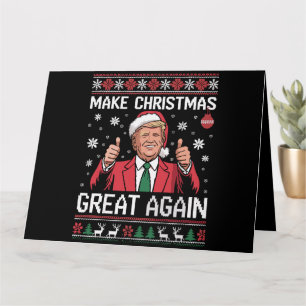 Carte Rendre Noël grand à nouveau Pyjamas Trump mauvais