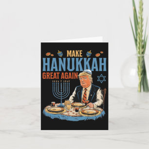 Carte Rendre sa grandeur à Hanoukka Trump Chanukkah Juif