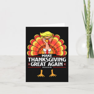 Carte Rendre Thanksgiving grand à nouveau drôle Trump Tu