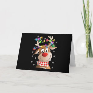 Carte Rennes de Noël lumières de Noël famille