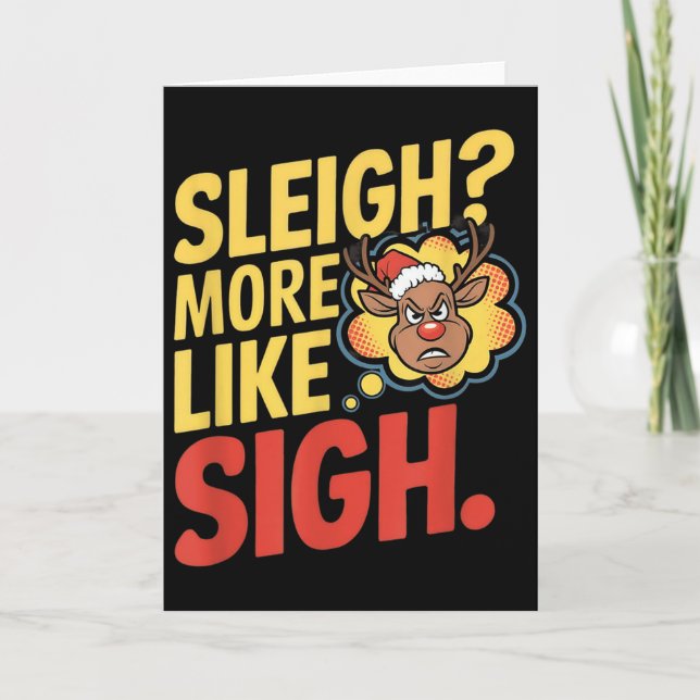 Carte Rennes Mpy Traîneau Plus Comme Soupir Sarcasique N (Devant)