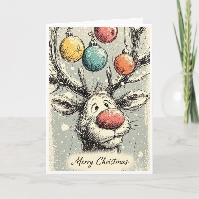 Carte Rennes vous souhaitant un joyeux Noël  (Devant)