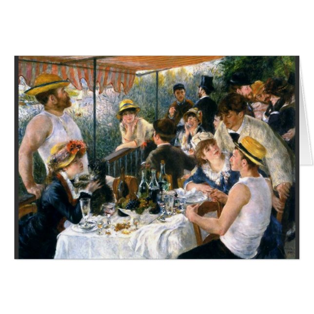 Carte Renoir "Déjeuner de la fête nautique" (Devant horizontal)