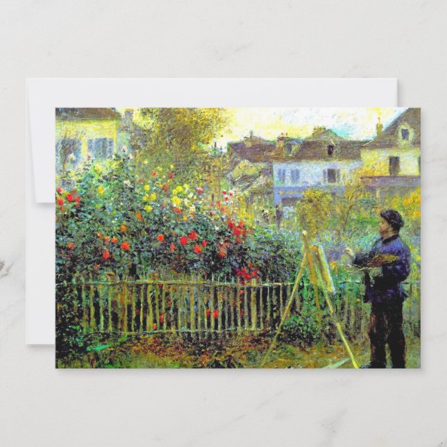 Carte Renoir - Monet Peinture dans son jardin, (Devant)