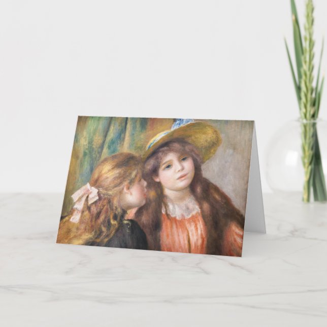 Carte Renoir - Portrait de deux petites filles (Devant)