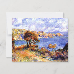 Carte Renoir - Vue à Guernesey, célèbre peinture