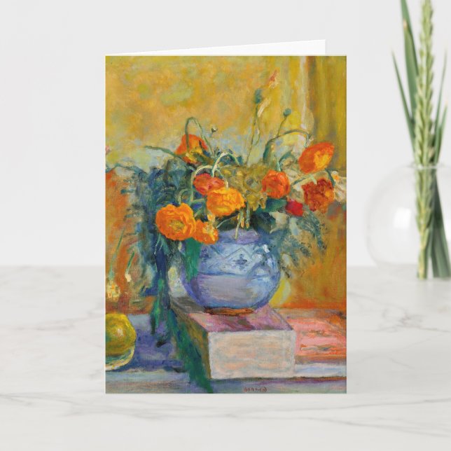 Carte Renoncules au Vase Bleu | Pierre Bonnard (Devant)