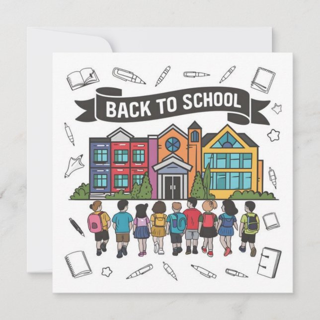 Carte rentrée scolaire (Devant)