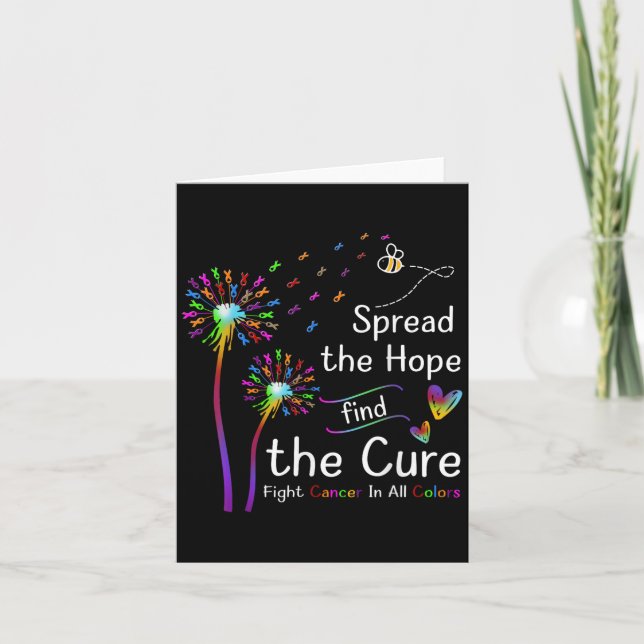 Carte Répandre L'Espoir Trouver Les Couleurs Cures Cance (Devant)