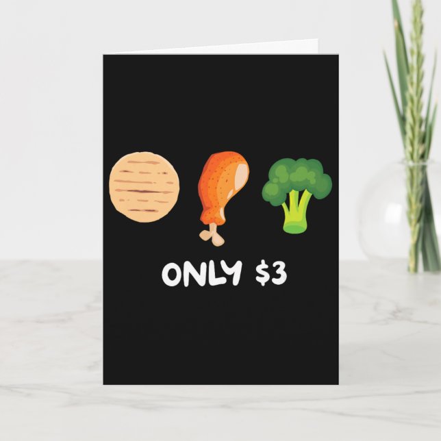 Carte Repas succulent à trois dollars - Tor au poulet et (Devant)