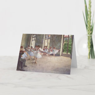 Carte Répétition de ballet par Degas