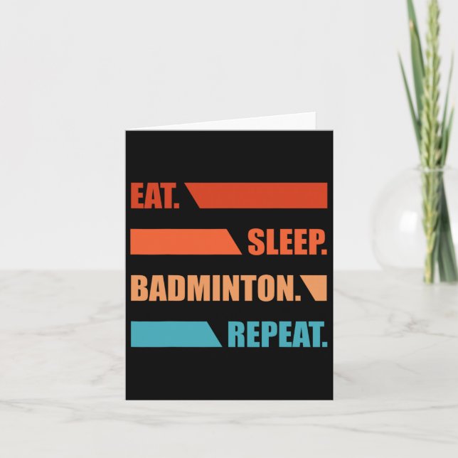 Carte Répétition du badminton d'Eat Slepp (Devant)