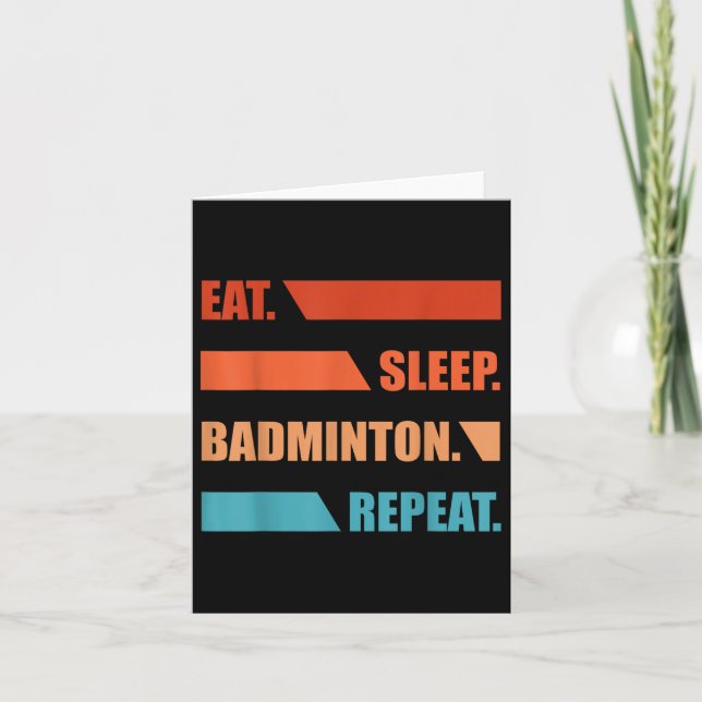 Carte Répétition du badminton d'Eat Slepp (Devant)