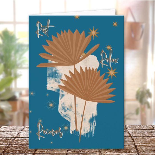 Carte Repos Relax Recover Boho Se remettre (Créateur téléchargé)