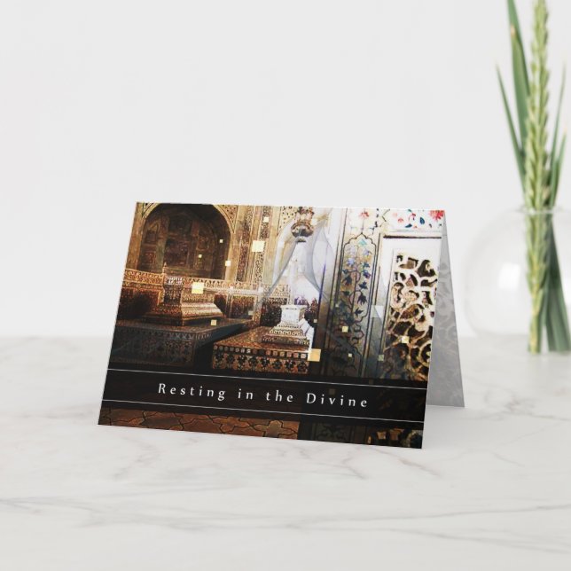 Carte Repose Dans Le Divin - Carte, Condolence, Salutati (Devant)