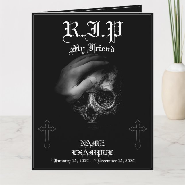 Carte Repose en paix, mon ami (Devant)