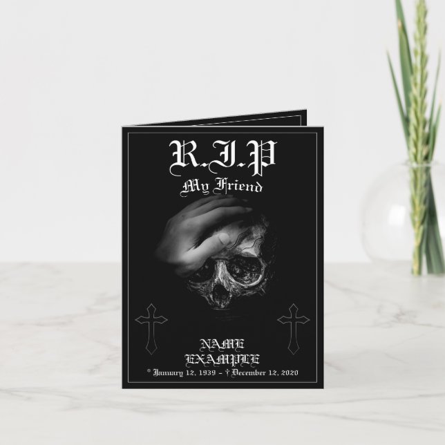 Carte Repose en paix, mon ami (Devant)