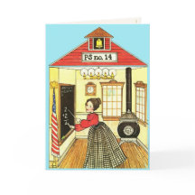 Reproduction de la petite école rouge en vichy Pou