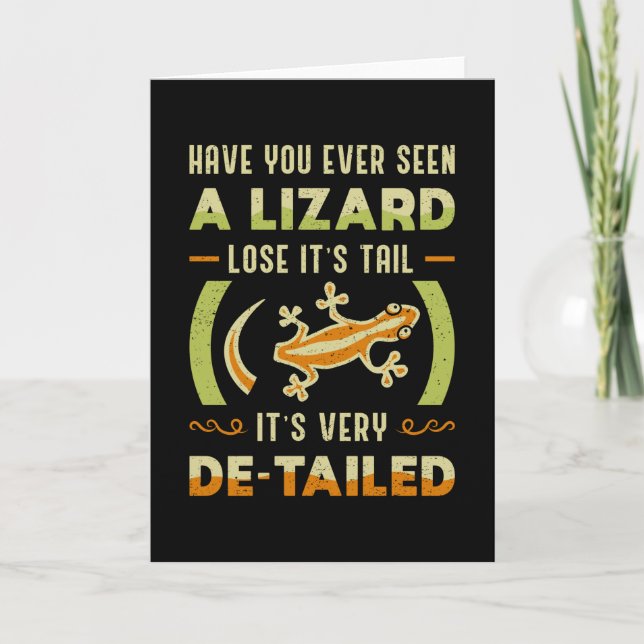 Carte Reptile Lizard Gecko Animal Reptiles Funny Don (Devant)
