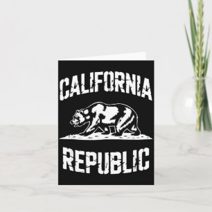 Carte République de Californie État Grizzly Rétro Vintag