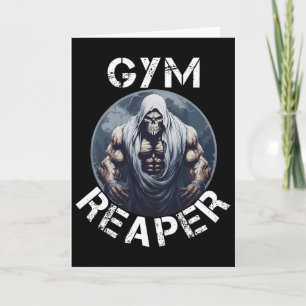 Carte Réquiem de salle de sport Fitness Halloween squele
