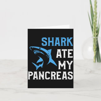 Carte Requin A Mangé Le Pancréas Drôle T1d Diabétique De