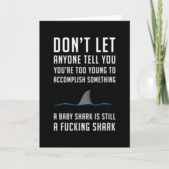 Carte Requin Aile de Requin Poisson Mer Océan Idée Cadea (Devant)