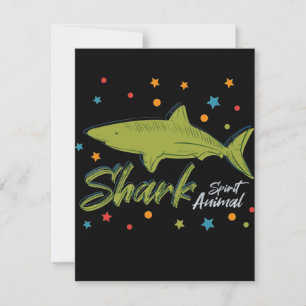 Carte Requin animal de puissance spirituelle, animal d'e