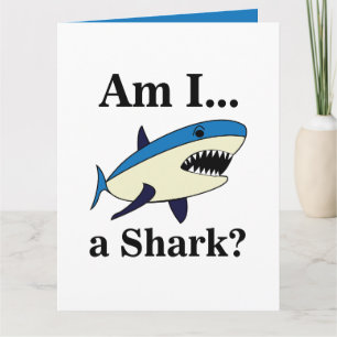 Carte Requin Bleu Drôle