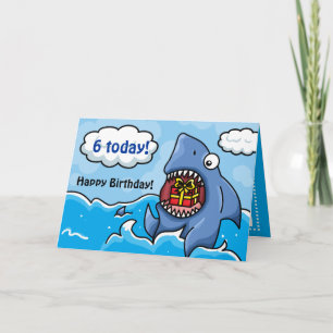Carte Requin d'anniversaire