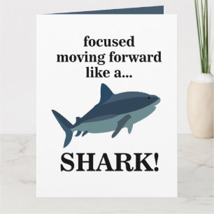 Carte Requin Focalisé Avançant Comme Un Requin