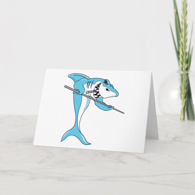 Carte Requin Jouer Billard (Devant)