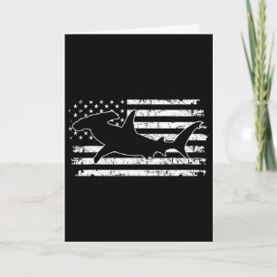 Carte Requin marteau Drapeau américain Fête de l'indépen