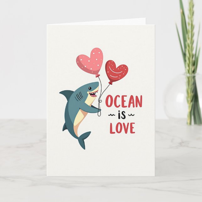 Carte requin Ocean Is Love (Devant)