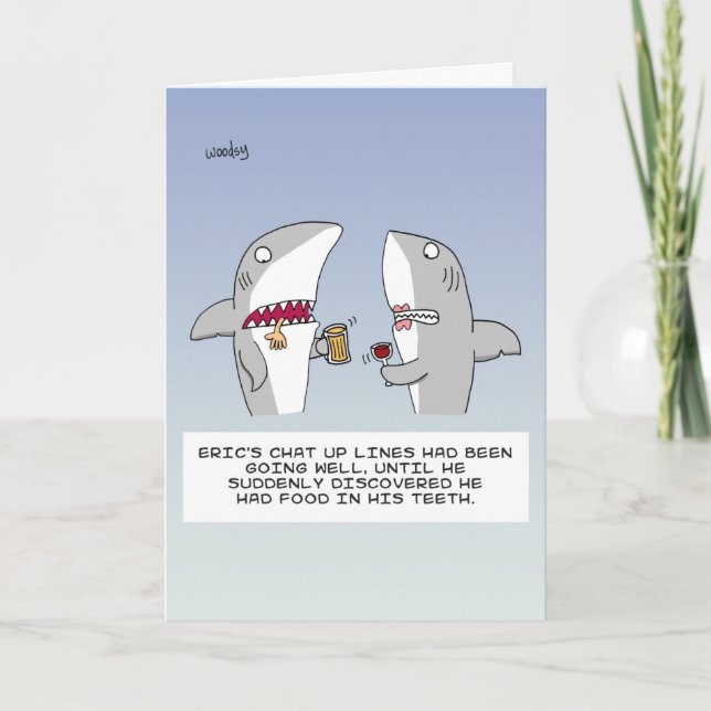 Carte Requins Rencontres - Heureuse Sainte-Valentin. (Devant)