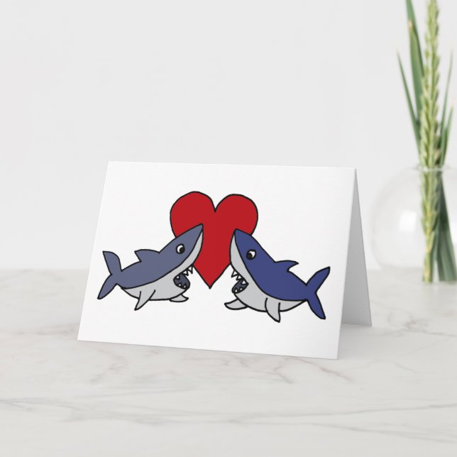 Carte Requins stupides dans l'art amoureux (Devant)
